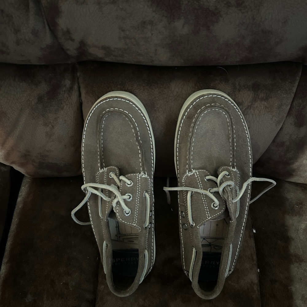 Sperry Brown Loafers Classic Moc-Toe Design